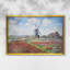 Tulip Fields with the Rijnsburg Windmill, 1886 - Claude Monet - Toile encadrée sur mesure-853773867-853773872-853773881