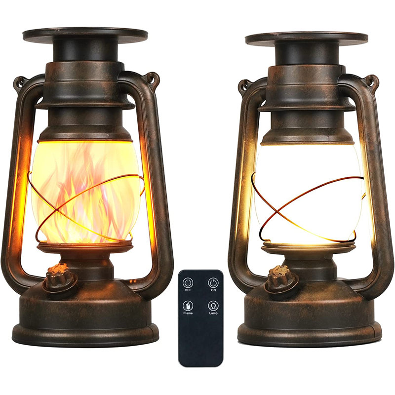 9.5'' Solar Powered Integrated LED Hurricane Lantern