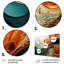 Orange And Gold Planet Waves III - Abstract Metal Wall Art MT137174-101158260