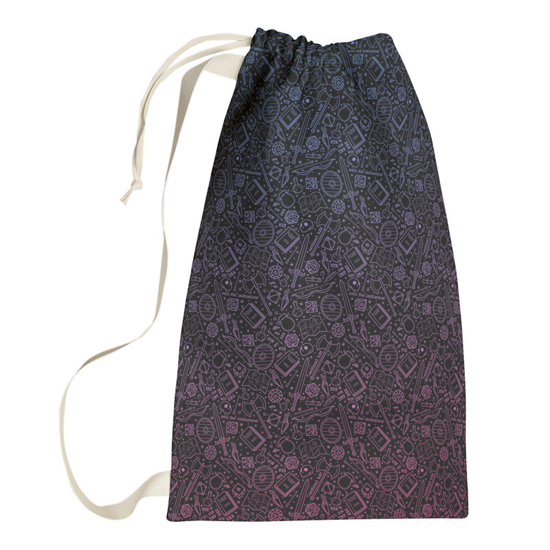 Sac à linge RPG, Grand (H 76,5 po x l 29,5 po x 1,5 po), Bleu/rose