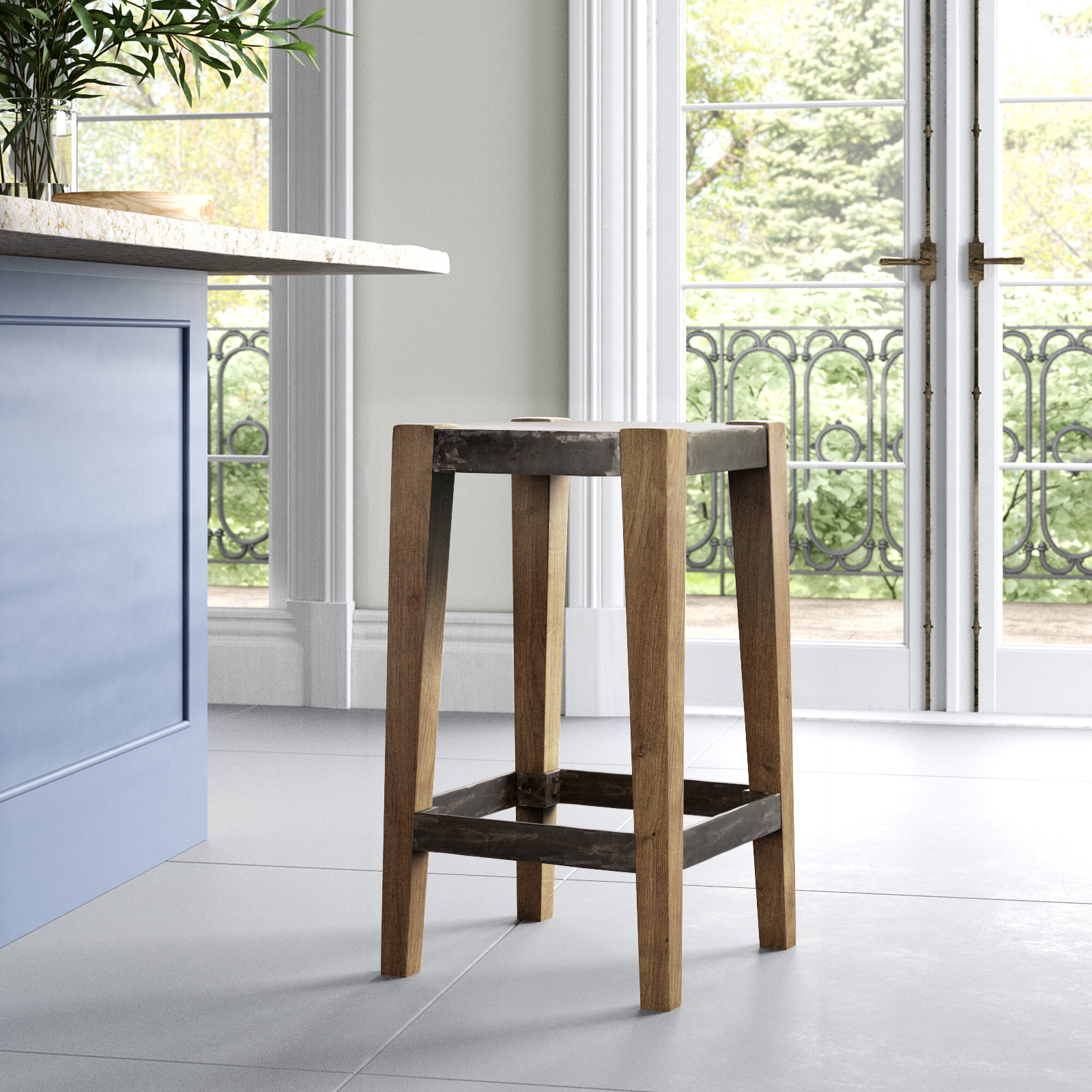 Nolani Bar & Counter Stool, Counter Stool (26" Seat Height), Light Brown