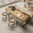 Brown Rectangle Solid Wood Desks-1310324311