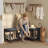 8 Pair L-Shaped Nook Corner Shoe Storage Bench for Entryway