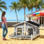 Niche pour chien extérieur-123795802