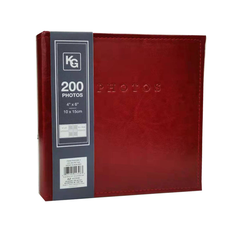 Album en cuir, Rouge
