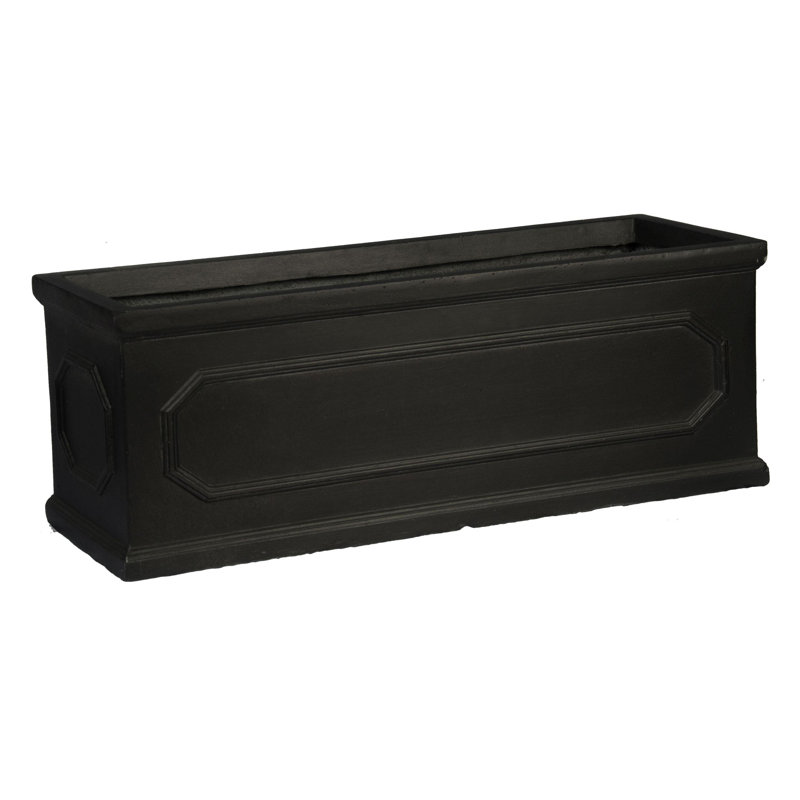 Chelsea Planter Box, Dark Grey, 8.66cm H X 23.66cm W X 8.66cm D
