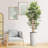 Artificial Tree in Geometric Pattern Planter Fake Bamboo Silk Tree (Plant Pot Plus Tree)-103593090