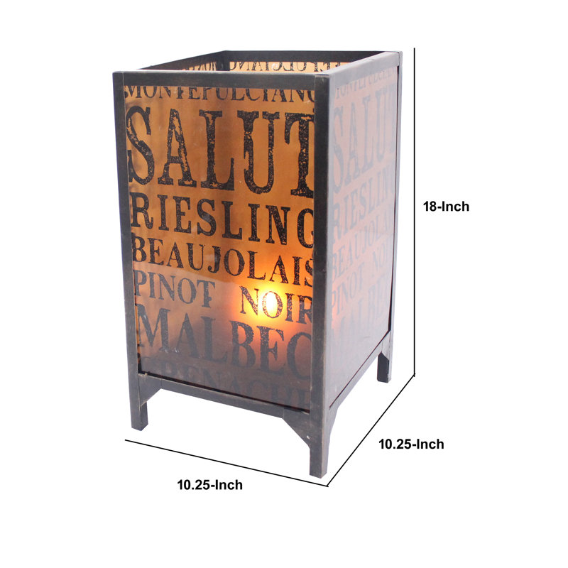 Porte-votive de table en verre 18 po Cochrane