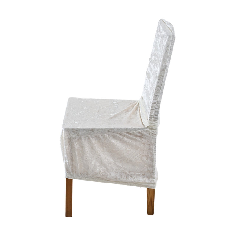Polyester Dining Chair Slipcover, White