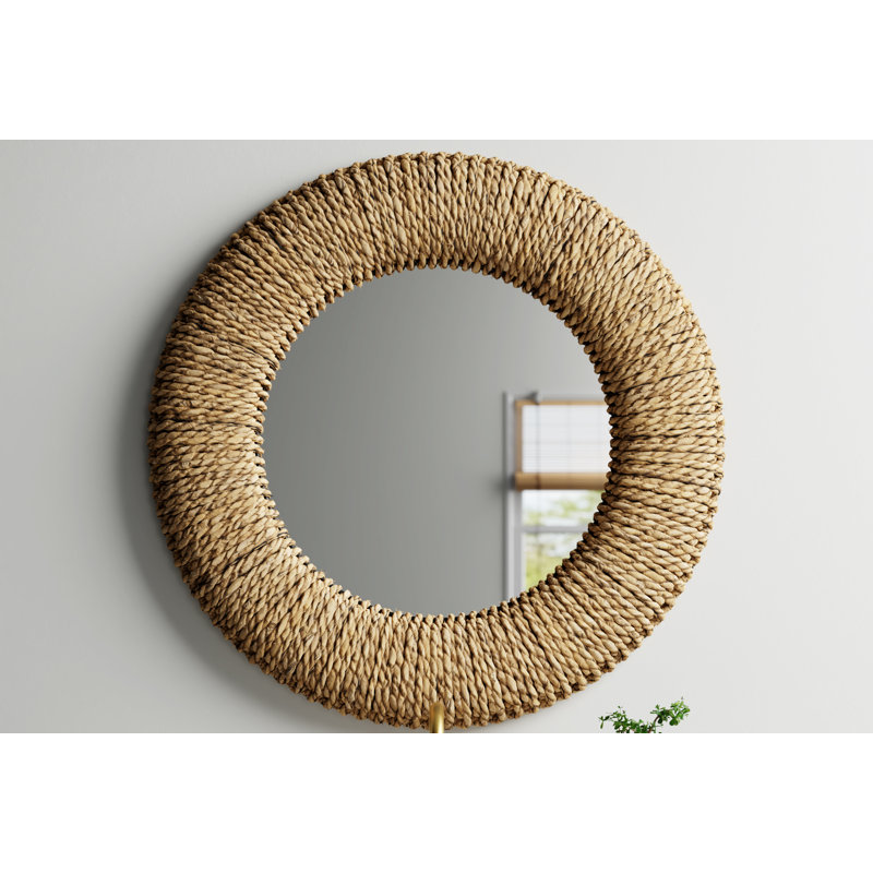 Cal Rattan wall mirror