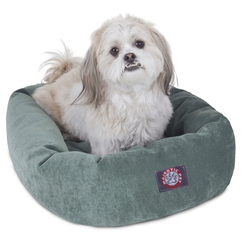 Lit ovale pour animal de compagnie, Petit (l 18 po x P 24 po x H 7 po), Bleu ciel