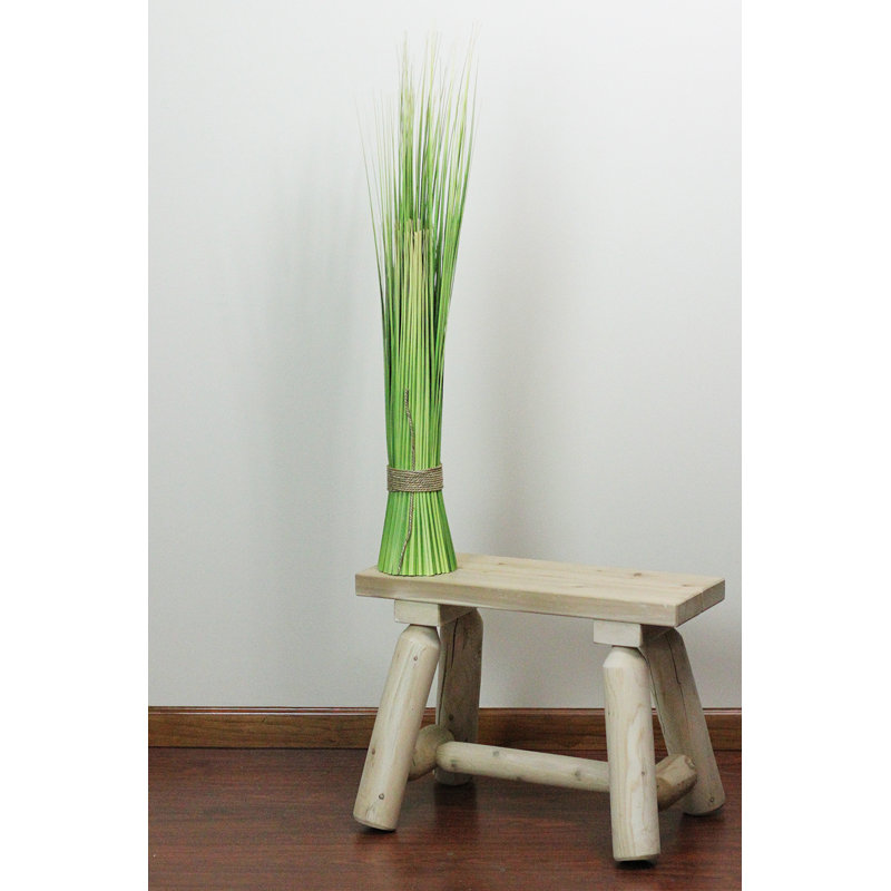 Green Artificial Onion Grass Bundle with Jute Rope - 37.75"