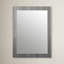 Miroir mural cadre en métal glam