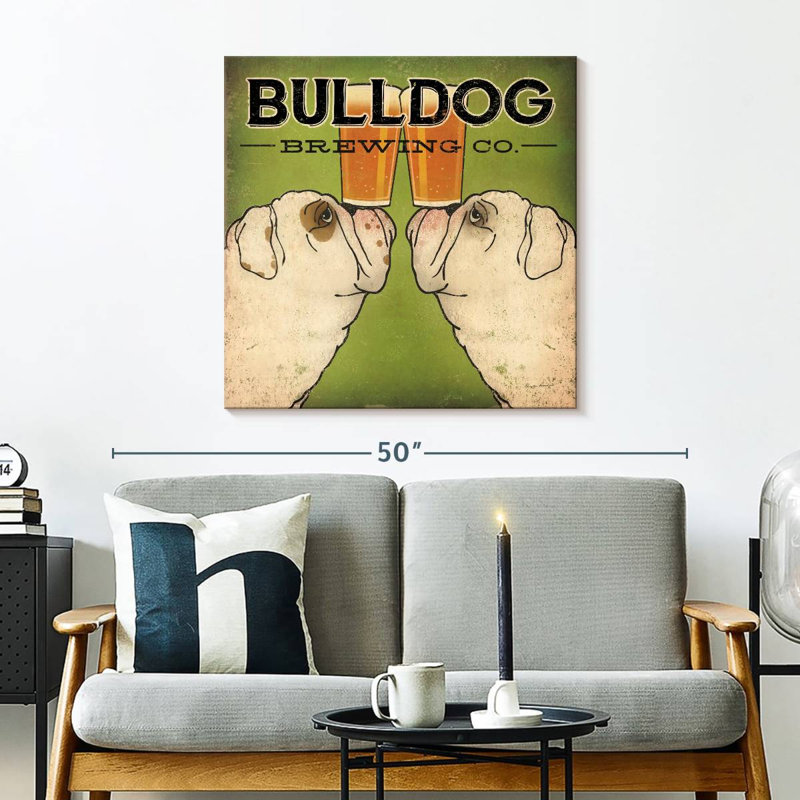 Brampt Bulldog Brewing, H 30 po x l 30 po
