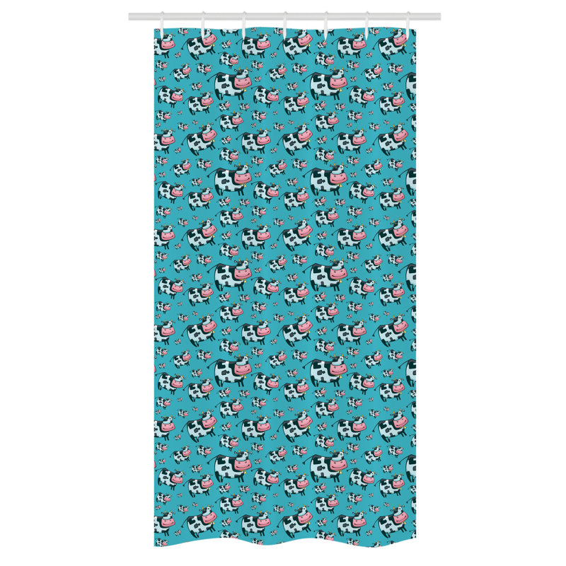 Shower Curtain with Hooks Included, 36" W x 72" L