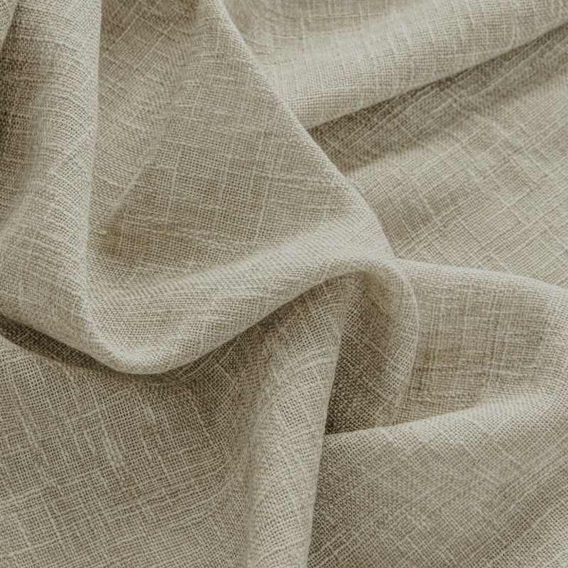 Paire de rideaux semi-transparents avec œillets 4 pièces (ensemble de 2), L 52 po x L 108 po, Gruau