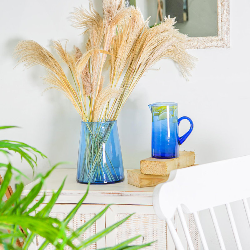 20pc Recycled Glassware Set - By Nicola Spring, Light Blue