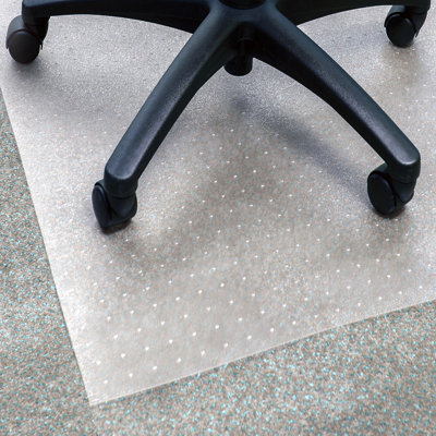 Advantagemat Vinyl Rectangular Chair Mat for Carpets up to 1/4" - 48" x 79"