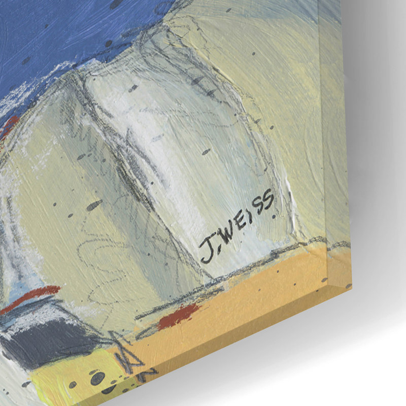 «Joshua Tree Boulders» par Jan Weiss, art mural en verre acrylique, H 12 po x l 16 po x P 0,13 po