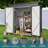 Aiho 6 ft. W X 4 ft. D Galvanized Steel Horizontal Storage Shed-65754512