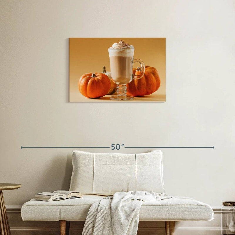 Yarlin Spiced Pumpkin Latte, 20" H x 30" W