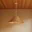 Lustre japonais en rotin à hauteur réglable de style Wabi-Sabi-133228093