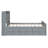 Wooden Bed With Storage Headboard With Outlets, Extendable Bed With Twin Size Trundle With Three Storage Drawers,-1964167885-1964167884