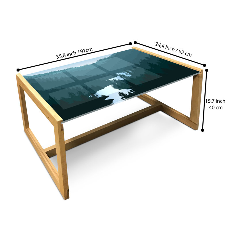 Jacelle Sled Coffee Table, 90cm H x 62cm W x 40cm D