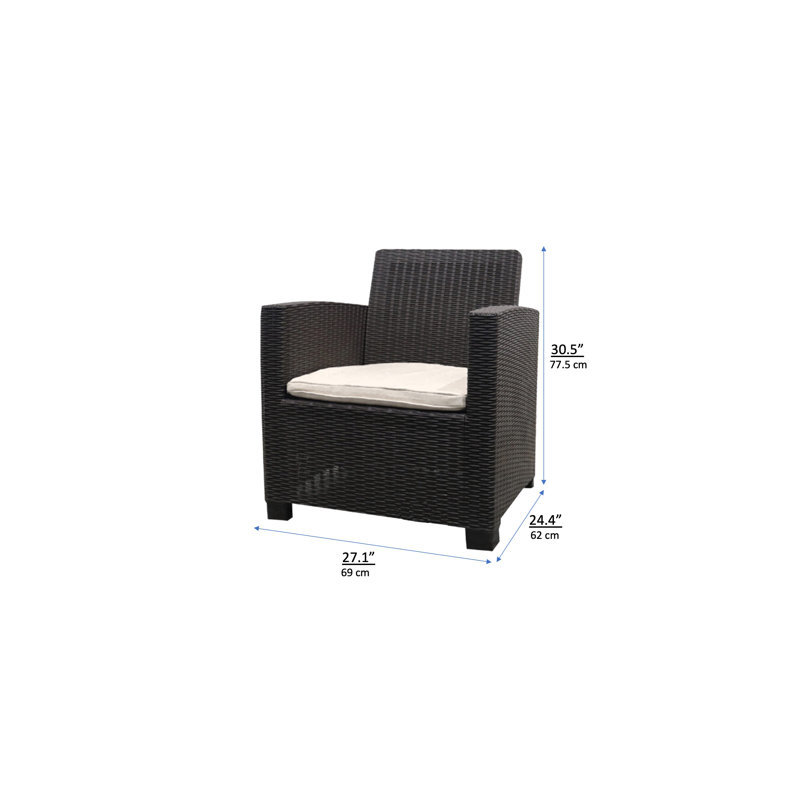 Ensemble de conversation avec coussins pour 5 personnes Winston Porter Swaffar