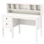 Bureau d'ordinateur blanc avec tablette, bureau à écrire avec 2 tiroirs pour chambre ou bureau à domicile-757255441