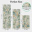 Tapis de cuisine antidérapants à motif floral