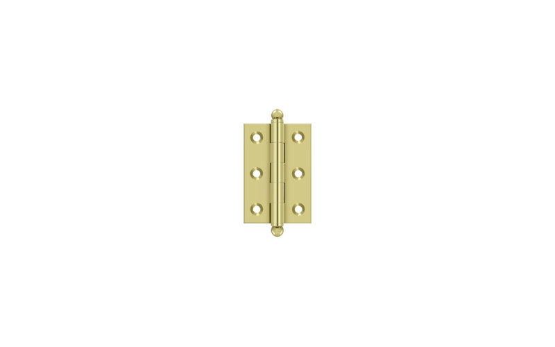 10'' x 10'' Solid Brass Traditional Hinge, Unlacquered Brass, 2.5" H x 2" W