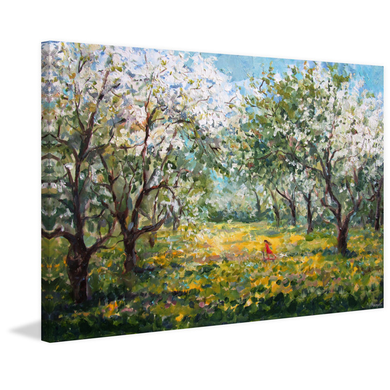 «Wildflower and Trees», reproduction sur toile tendue, H 8 po x l 12 po x P 1,5 po
