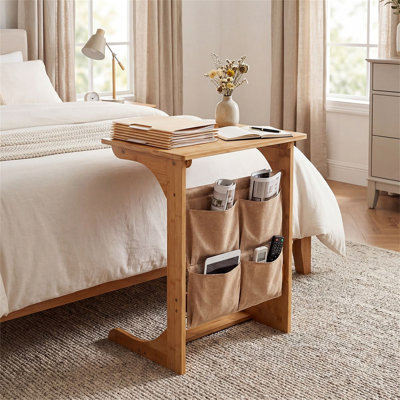 50cm W Metal Bedside Table