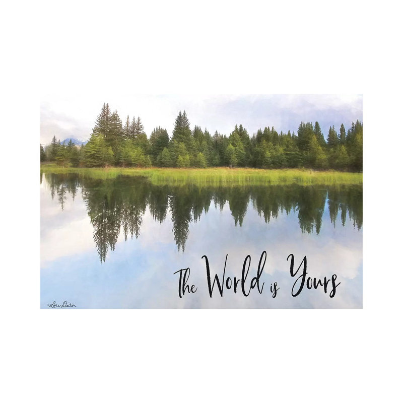 The World Is Yours by Lori Deiter - Wrapped Canvas Print, 20.32 cm H x 30.48 cm W