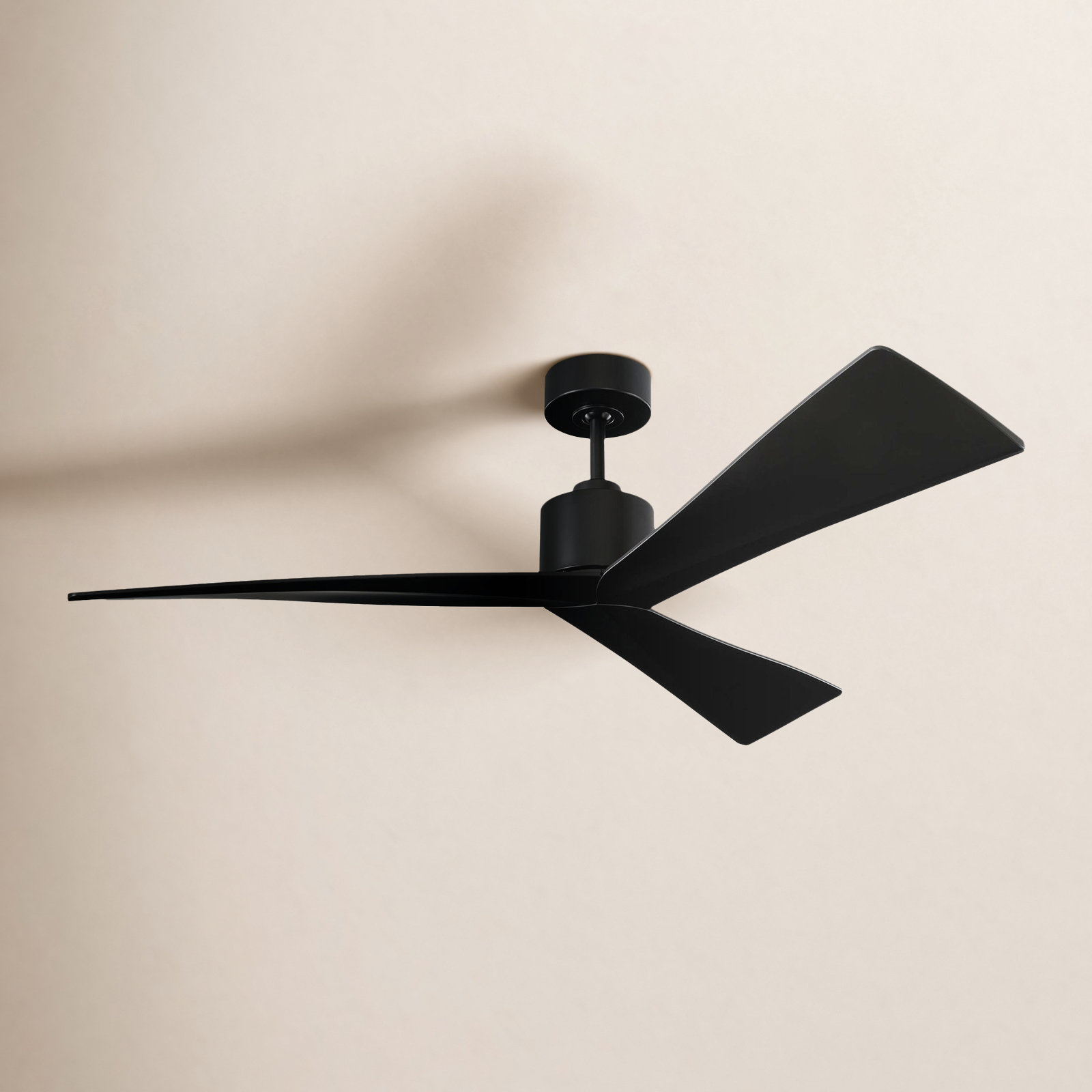 Mirage Ceiling Fan, Matte Black, 52"