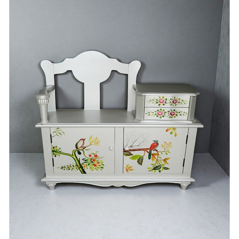 Banc de rangement à chaussures Farmhouse, White