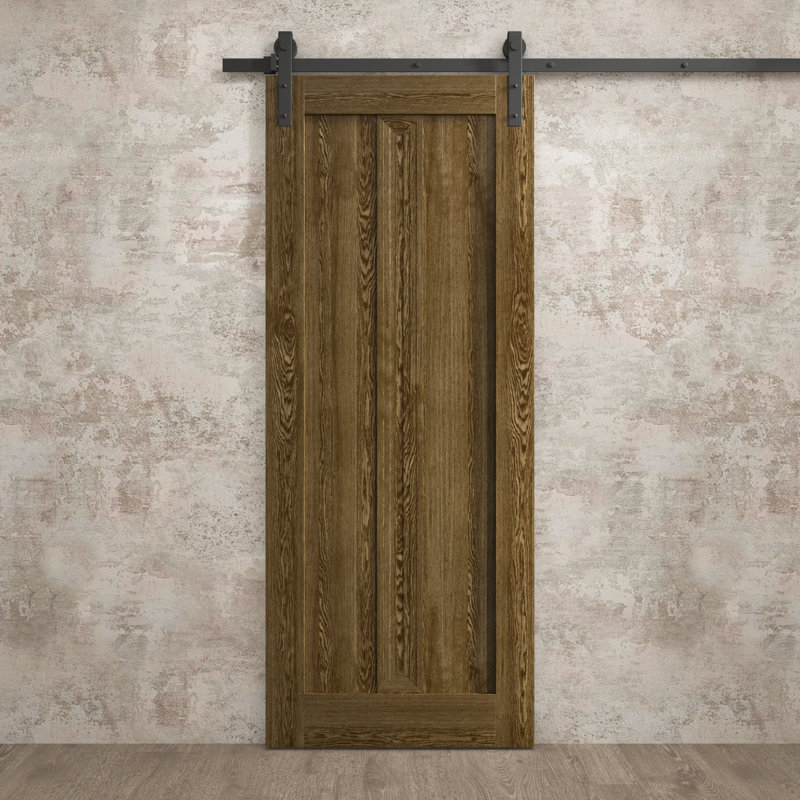 Porte de grange moderne | Ego 5006 | Ensemble de quincaillerie lourde pour rails | Portes intérieures solides, Chêne marbré