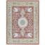 Hand-Knotted High-Quality Red and Beige Area Rug