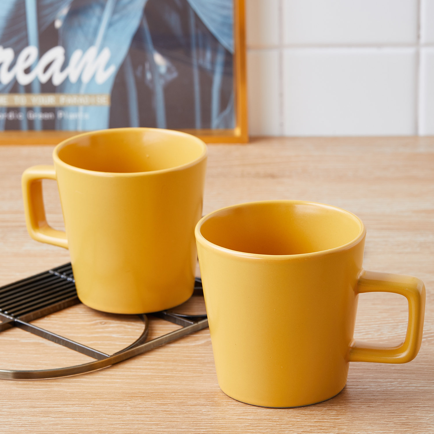 Cleo Stoneware Dinnerware Set, Yellow