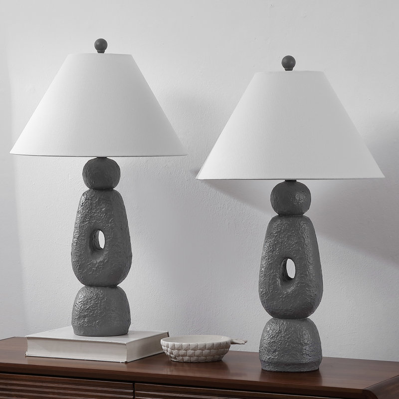 Lampe de table à DEL 28 po Henge, Gris