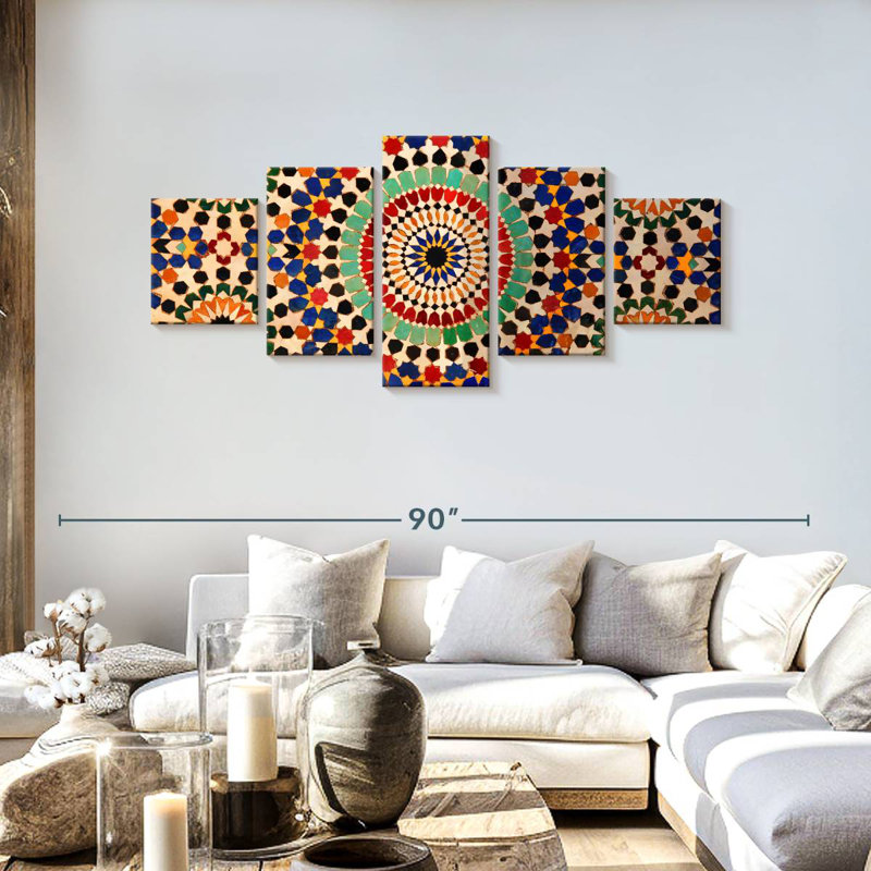 Carreaux de mosaïque marocaine Kerner, H 30 po x l 68 po