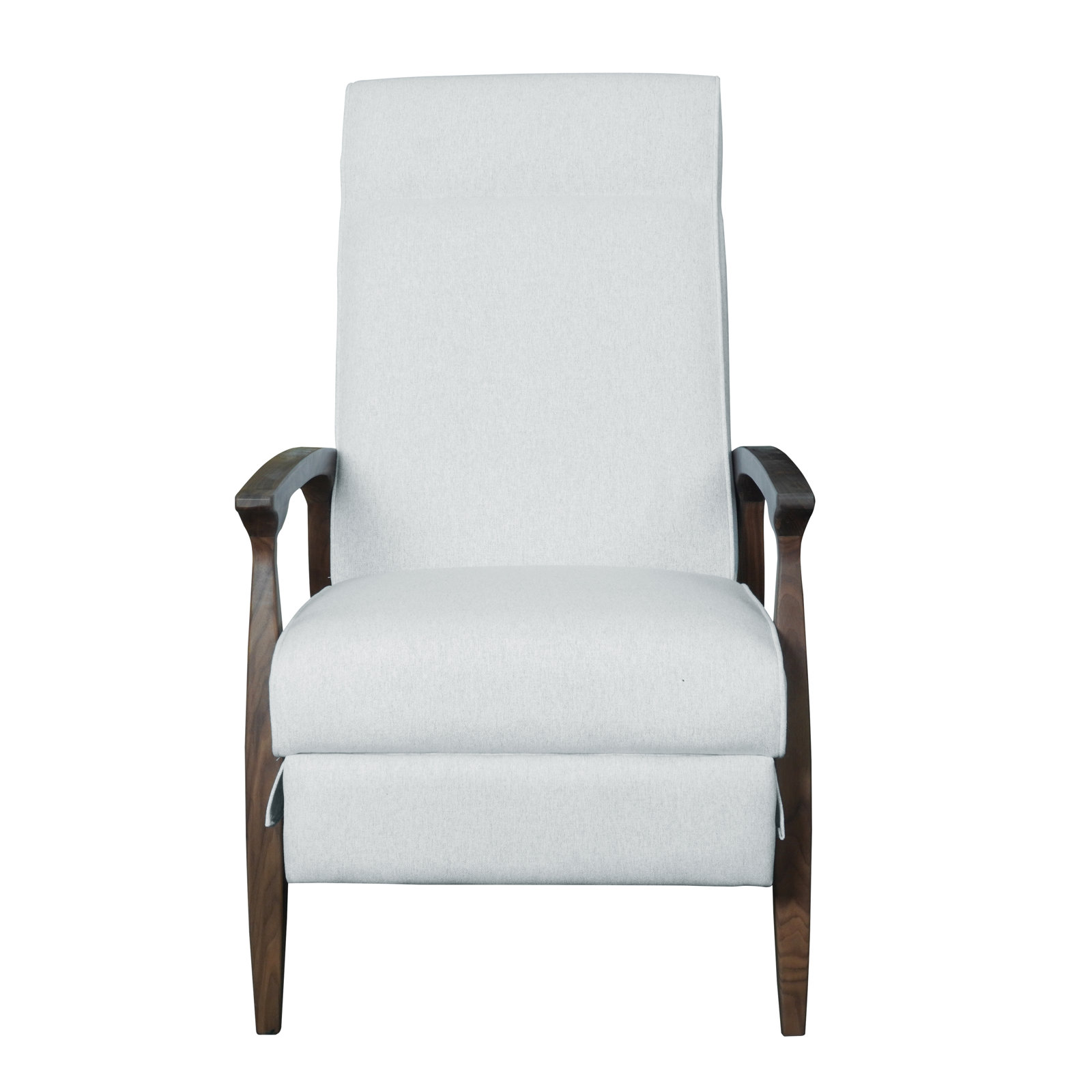 Piedmont 26" Manual Recliner, Beige, Walnut Wood