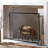 Anja Single Panel Iron Fireplace Screen-457144550