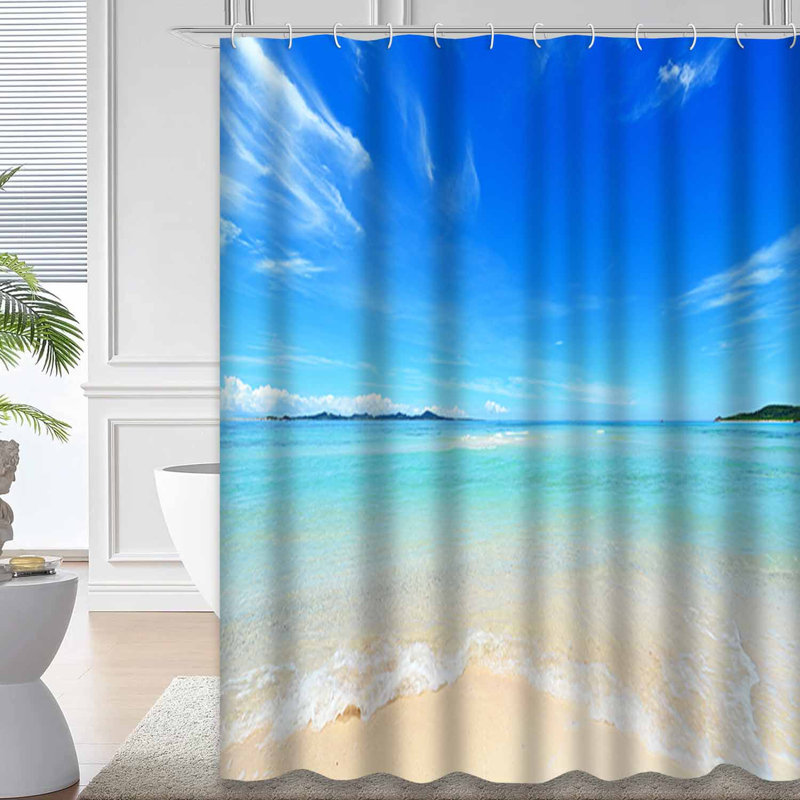 Rideau de douche Summer Beach, L 72 po x l 72 po