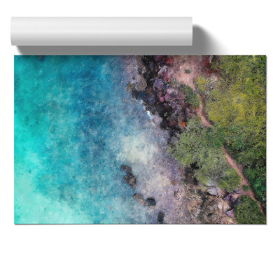 Ko Lan in Thailand Painting - Frameless Print