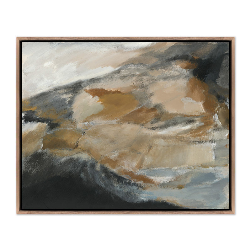 Pinnacle Painting by Melanie Biehle, 48.5" H x 60" W, Rustic Walnut Canvas Floater Framed