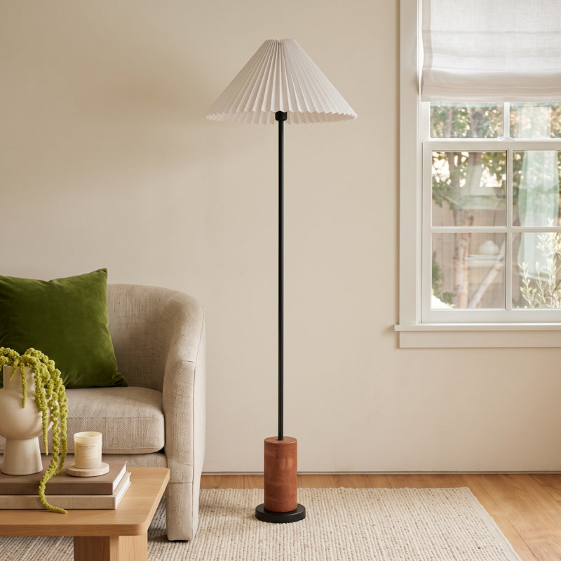 Erla Vickie 55'' Powder Coated Traditional Floor Lamp