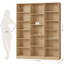 Grande bibliothèque en bois à 6 niveaux H 74 po x l 59 po Wakil-1362444347