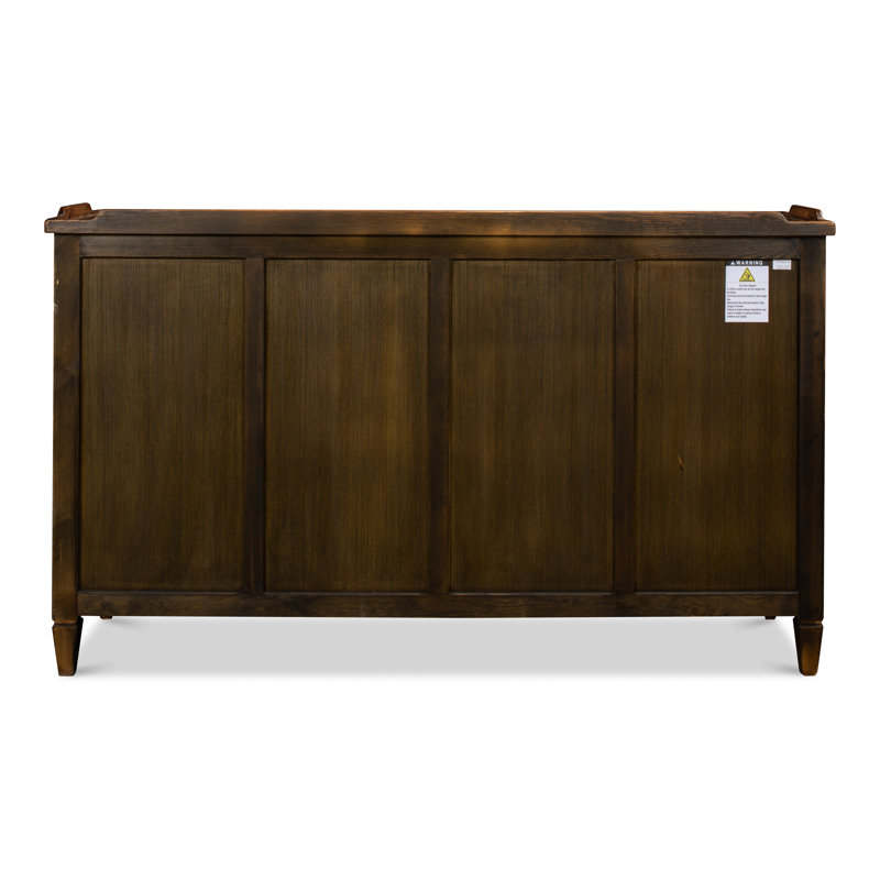 Madigan 64'' W Solid Wood Sideboard, Antique Black